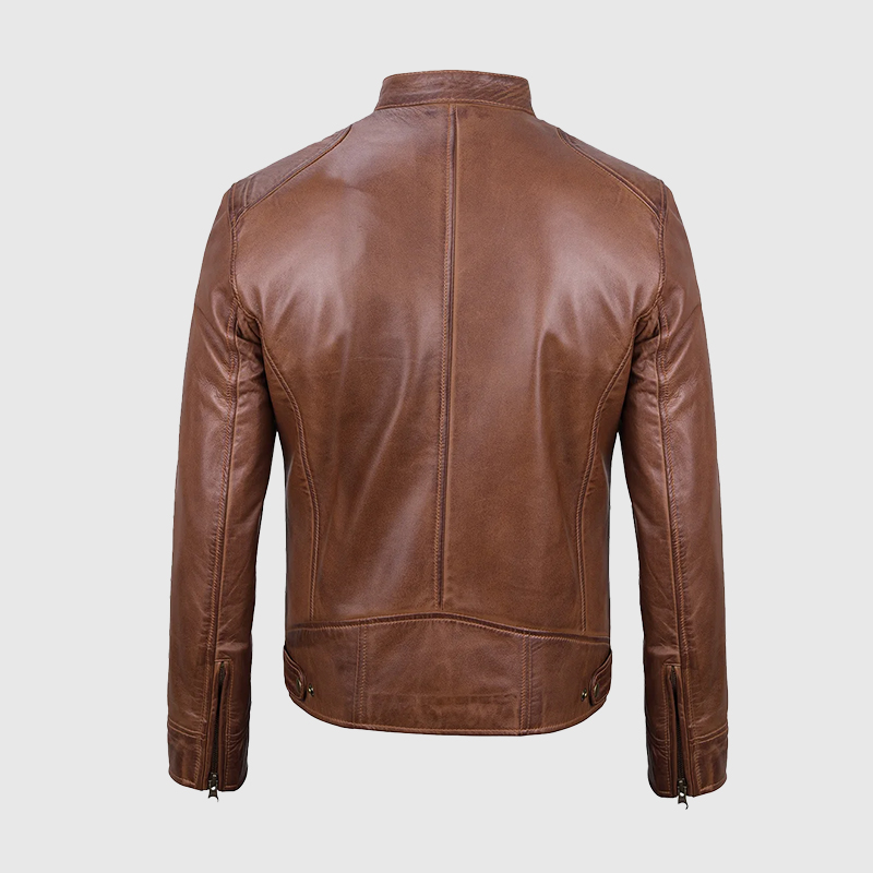 Cafe Racer Leather Jacket